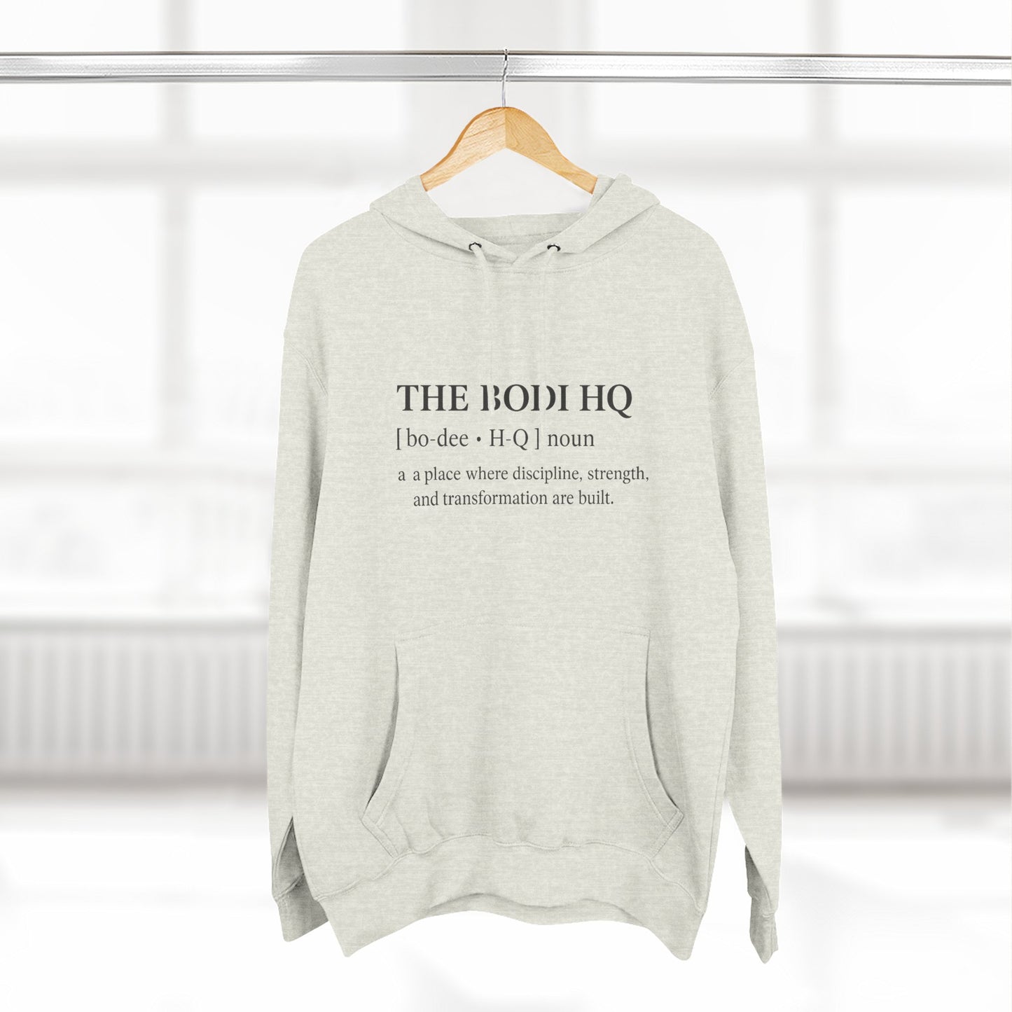 Three-Panel Fleece Hoodie