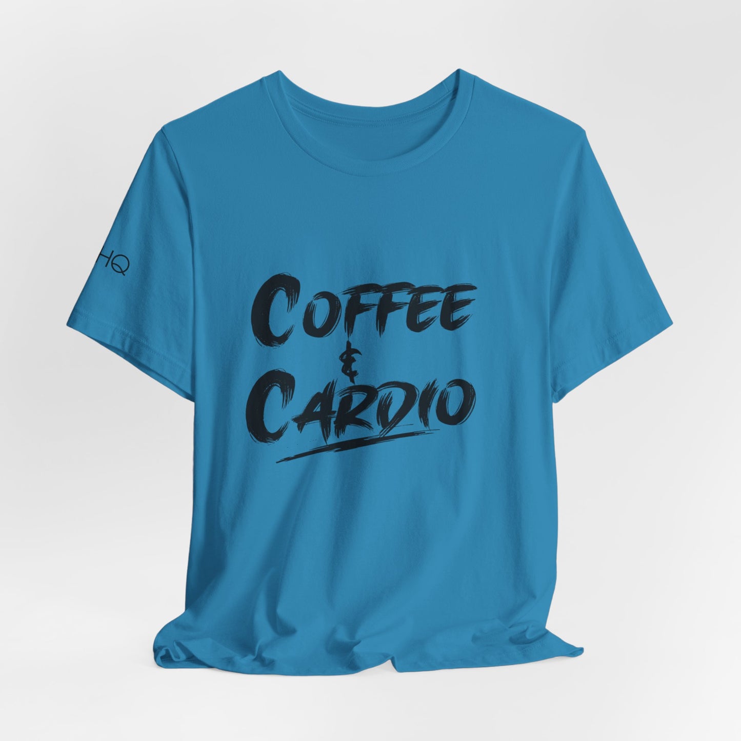 Coffee & Cardio T-Shirt — Fitness Workout Tee for Coffee Lovers