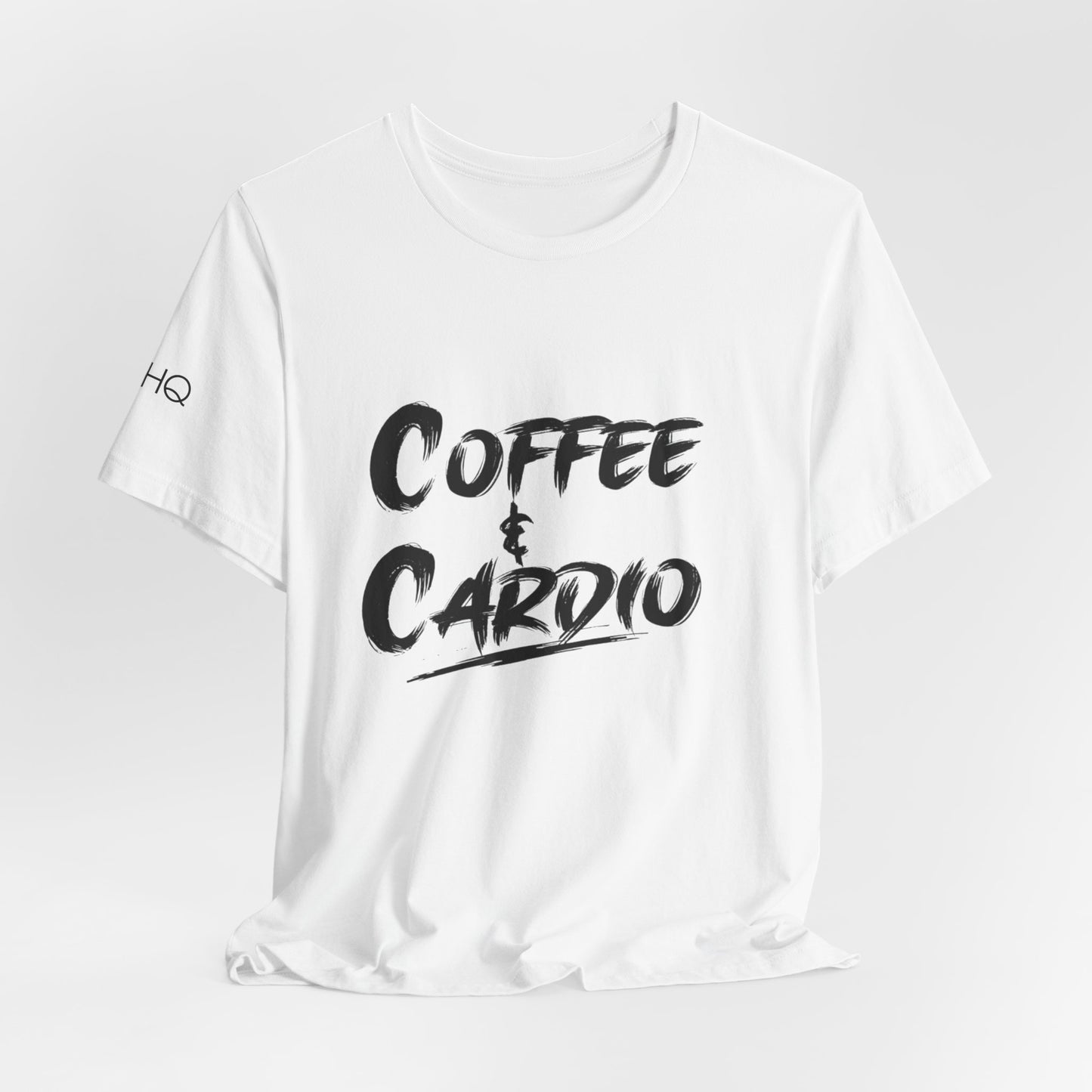 Coffee & Cardio T-Shirt — Fitness Workout Tee for Coffee Lovers