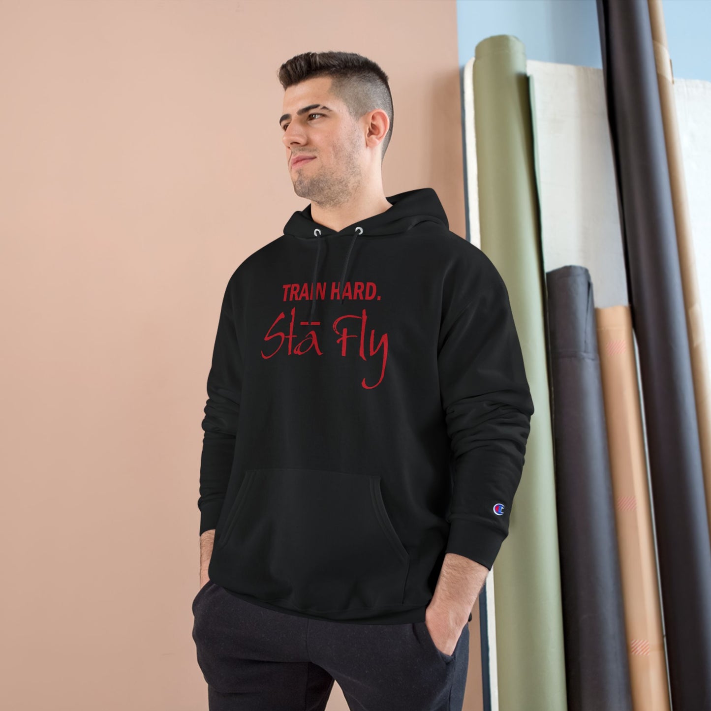 Train Hard Champion Hoodie