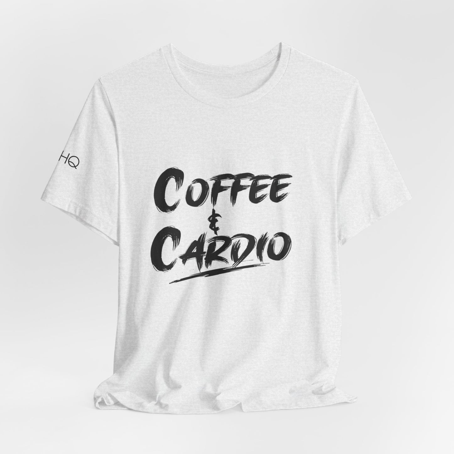 Coffee & Cardio T-Shirt — Fitness Workout Tee for Coffee Lovers
