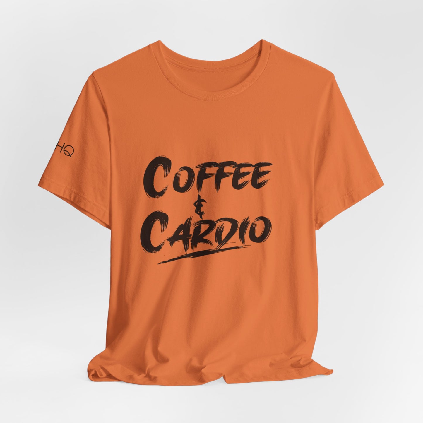 Coffee & Cardio T-Shirt — Fitness Workout Tee for Coffee Lovers