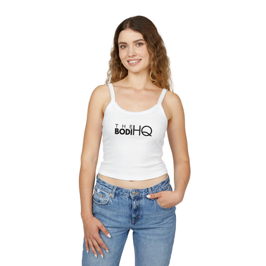 The BodiHQ Tank Top — Women's Fitness Crop Spaghetti Strap Tank