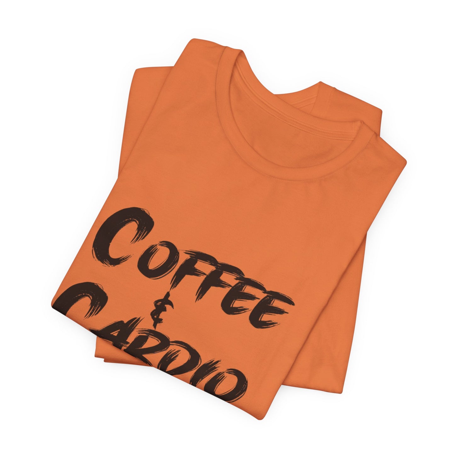 Coffee & Cardio T-Shirt — Fitness Workout Tee for Coffee Lovers