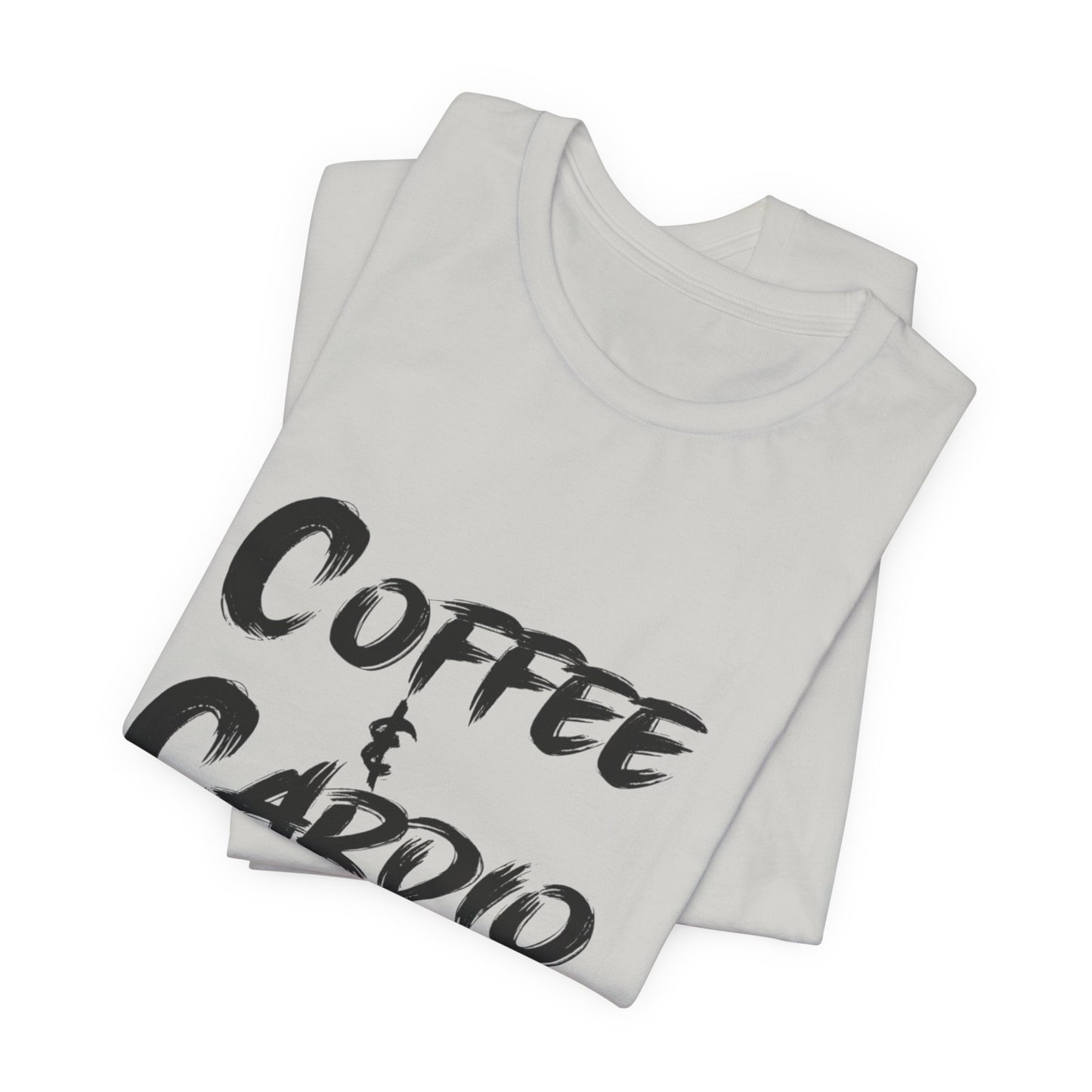 Coffee & Cardio T-Shirt — Fitness Workout Tee for Coffee Lovers
