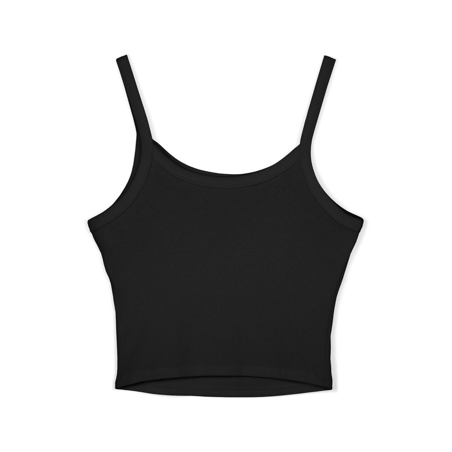 Women's Spaghetti Tank Top — Minimal 'THE LOOK HQ' Logo Crop