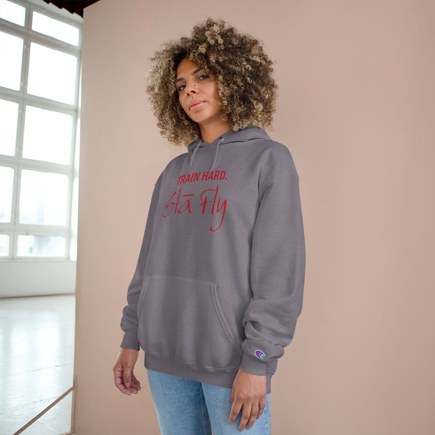 Train Hard Champion Hoodie