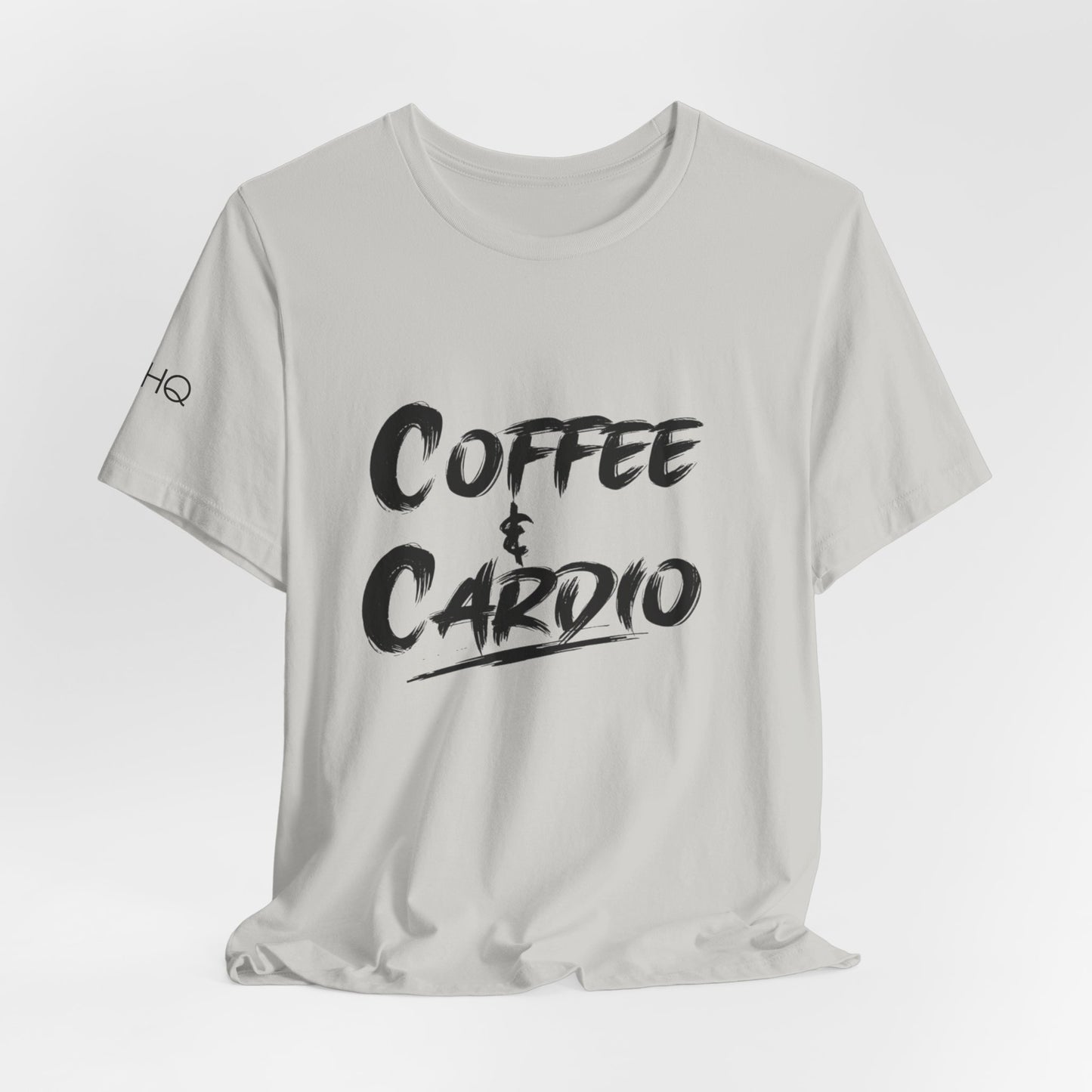 Coffee & Cardio T-Shirt — Fitness Workout Tee for Coffee Lovers
