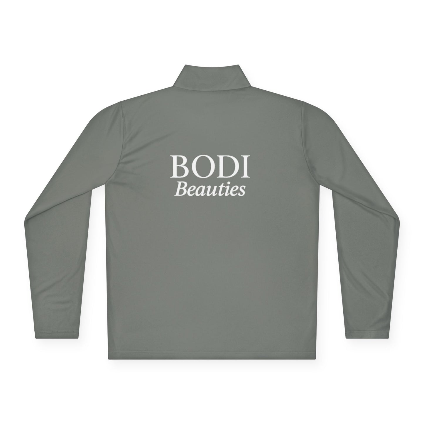 Quarter-Zip Pullover — "BODI Beauties" Embroidered Athletic Pullover