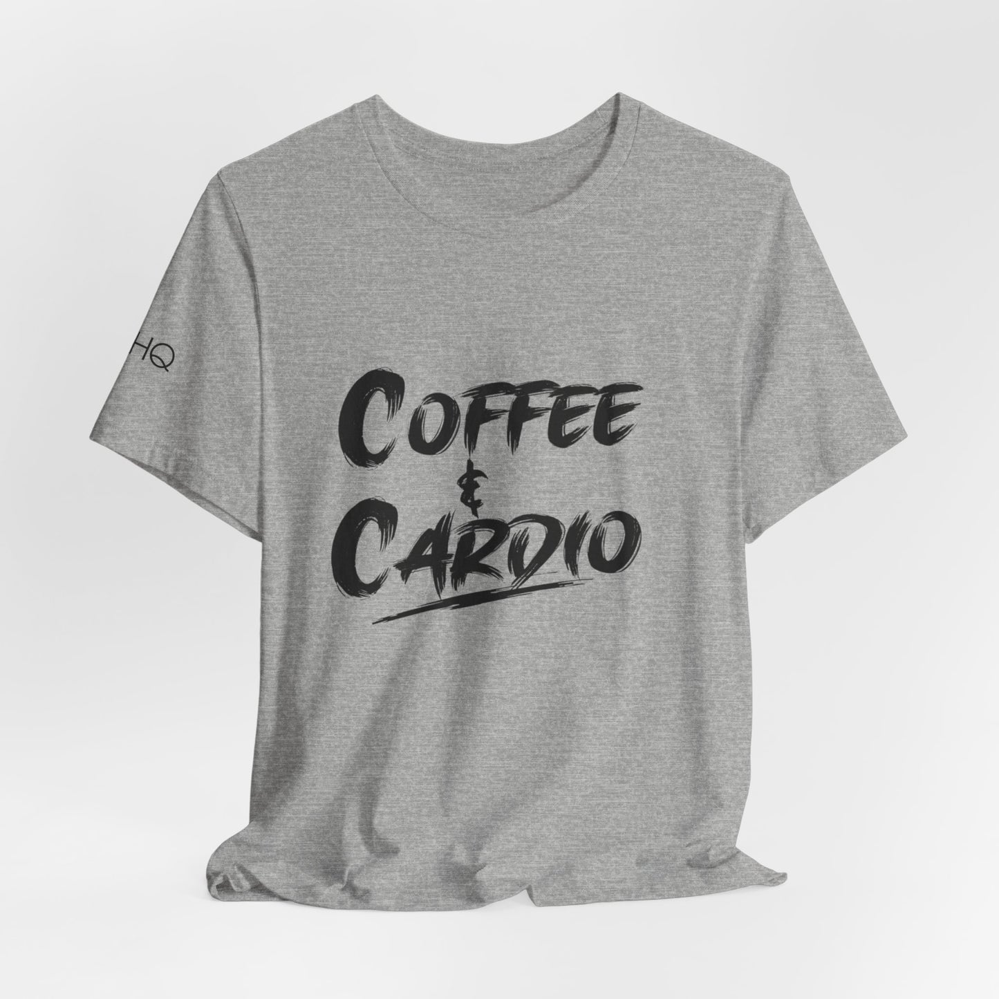 Coffee & Cardio T-Shirt — Fitness Workout Tee for Coffee Lovers