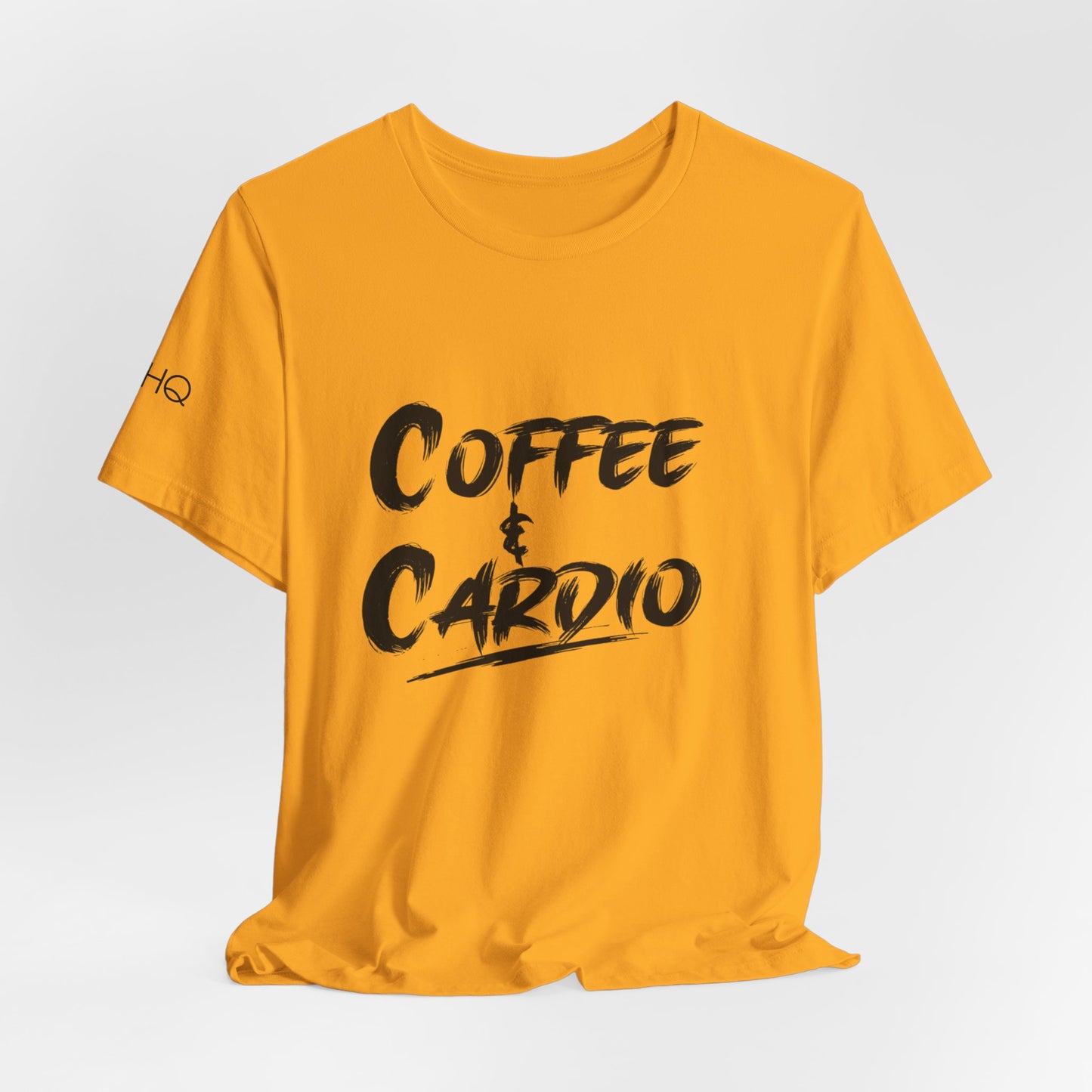 Coffee & Cardio T-Shirt — Fitness Workout Tee for Coffee Lovers