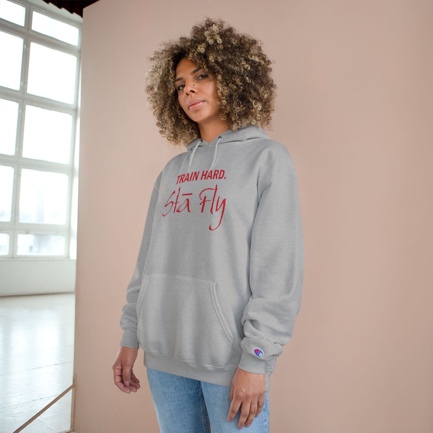 Train Hard Champion Hoodie