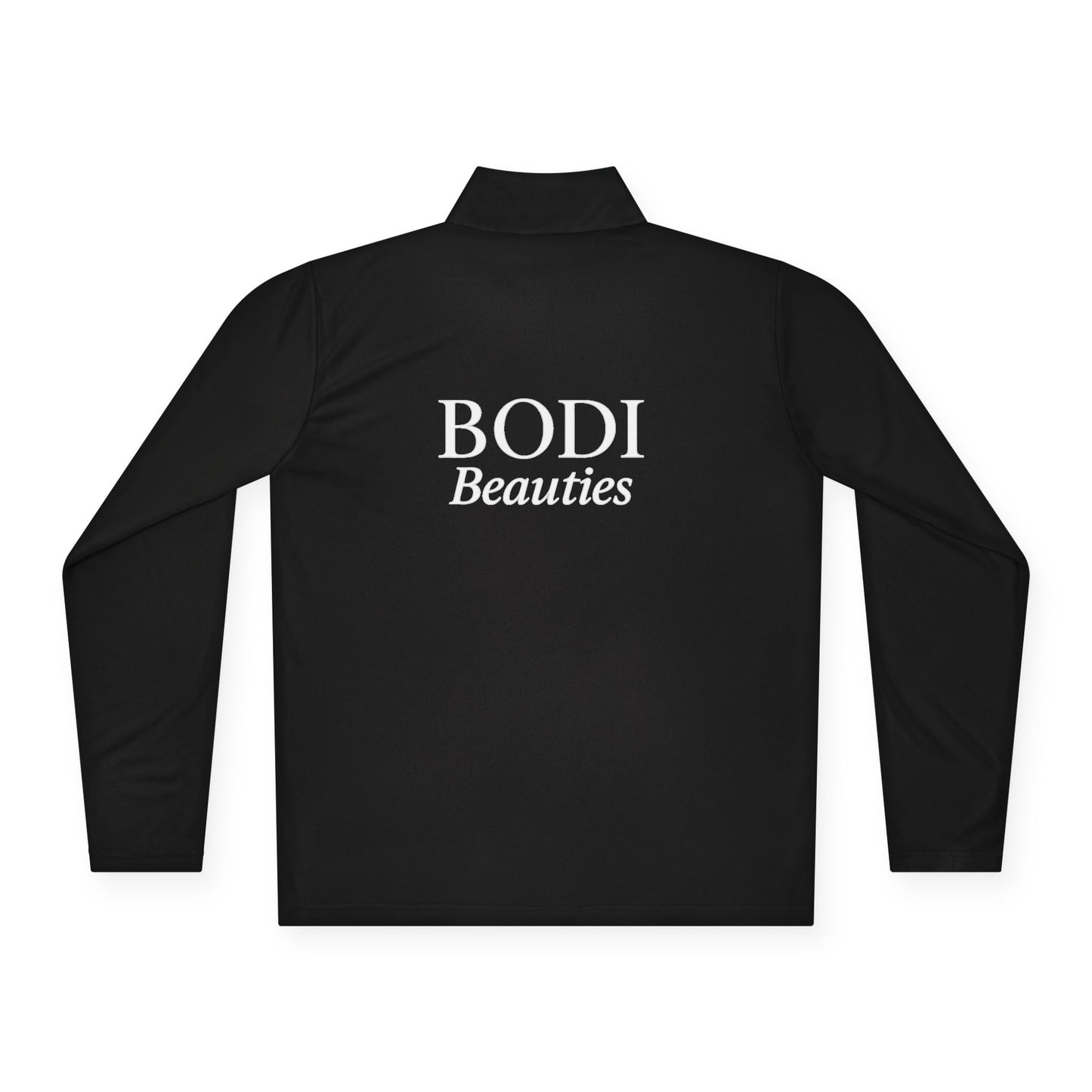 Quarter-Zip Pullover — "BODI Beauties" Embroidered Athletic Pullover