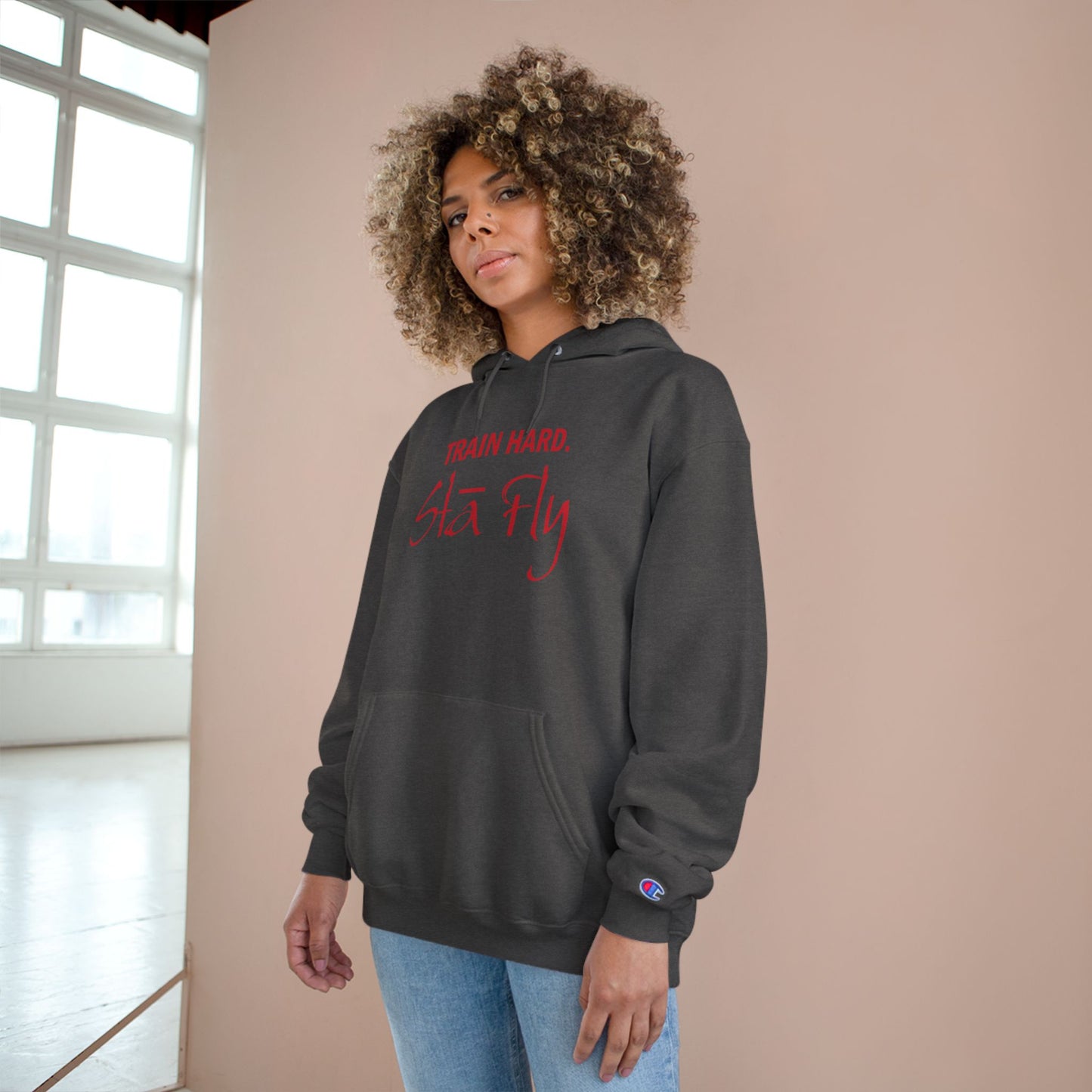 Train Hard Champion Hoodie