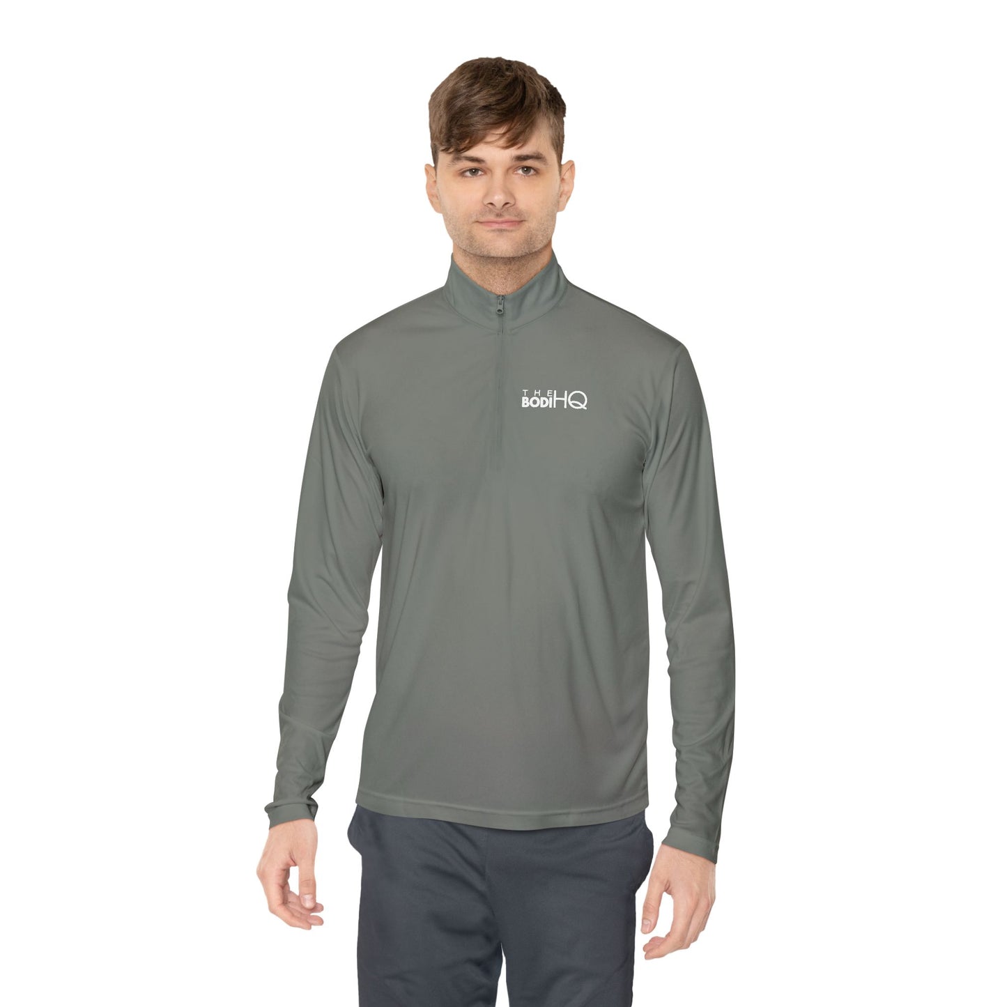 Quarter-Zip Pullover — "BODI Beauties" Embroidered Athletic Pullover