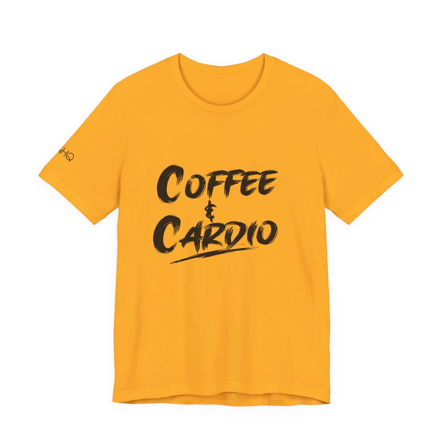 Coffee & Cardio T-Shirt — Fitness Workout Tee for Coffee Lovers