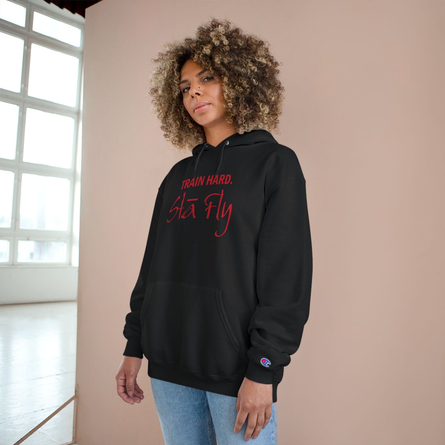 Train Hard Champion Hoodie