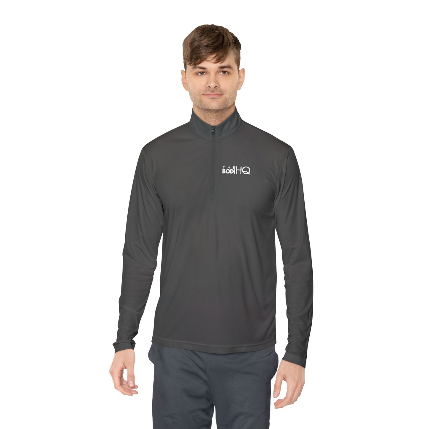 Quarter-Zip Pullover — "BODI Beauties" Embroidered Athletic Pullover
