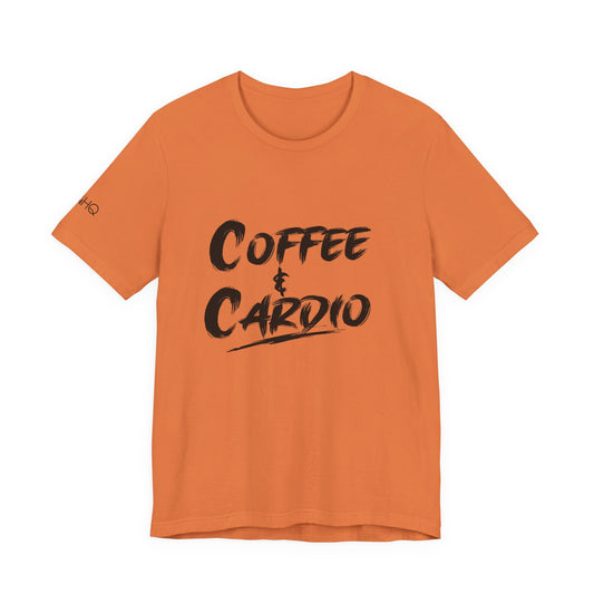 Coffee & Cardio T-Shirt — Fitness Workout Tee for Coffee Lovers